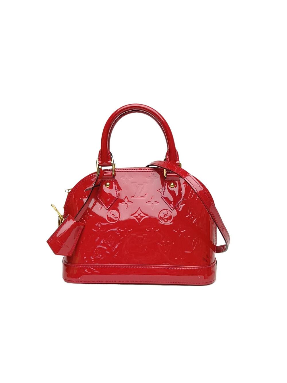 Louis Vuitton Alma Bb 23.5Cm Red Patent #368733L71B